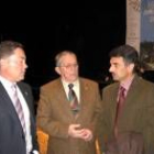 Marcos Martínez, Manuel Abilio Rabanal y Emilio Redondo, tras el encuentro
