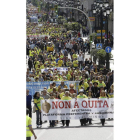 Miles de personas acudieron a la manifestación de ayer.