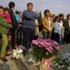 Decenas de familiares acudieron al acto de homenaje