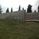 Estado actual de las obras del Monumento a la Memoria.