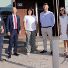 Justo y Juan Carlos Fernández, Ordóñez, Llamazares, Gemma Villarroel y Manuel Mitadiel. SECUNDINO