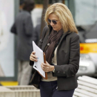 La infanta Cristina a su llegada la pasada semana a su trabajo.