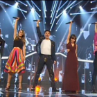 Los finalistas del concurso musical de TVE-1 Operación Triunfo.