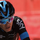 El ciclista inglés Chris Froome durante la segunda etapa de la Vuelta, competición que ha abandonado por una fractura navicular.