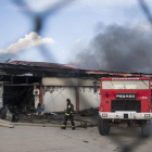 Estado en el que quedó la planta incendiada el pasado día 3 de noviembre. F. OTERO PERANDONES