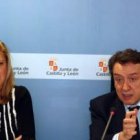 Del Olmo y De Santiago-Juárez, durante su comparecencia pública