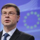 Valdis Dombrovskis, actual vicepresidente de la Comisión Europea y exprimer ministro de Letonia.