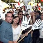 Alrededor de 300 sordos de Castilla y León se manifestaron ayer en Segovia