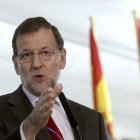 Rajoy, durante el acto institucional de conmemoración del 36 aniversario de la Constitución.