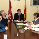 Ignacio Robles, futuro alcalde de La Ercina, presidió el pleno de ayer.