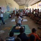 Un momento de la jornada de primeros auxilios de la Cruz Roja.