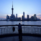 La ciudad de Shanghái y sus rascacielos.