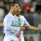 Cristiano Ronaldo celebra el gol materializado frente a Luxemburgo.