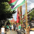 El paseo de los pendones por la calle Castilla tuvo lugar antes del pregón.