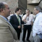 Riesco y Martínez, entre Fernández y Canedo, en una foto distendida
