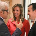 Carlos Tapia, Alicia García y José Ramón Alonso, en un momento del acto celebrado ayer.