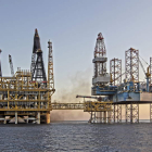 Imagen de la planta de extracción de gas de Castor.