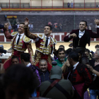 El Juli, Manzanares y Ventura, tres de los anunciados en León, en su reciente triunfo en Valladolid. IVÁN TOMÉ