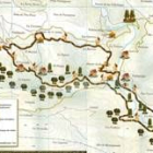 Esquema del itinerario de la ruta sacada del folleto editado por la asociación Cuatro Valles