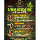 Cartel anunciador de ‘Baños de Bosque’. DL