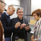 Antonio Losa, José Antonio Diez, Graciliano Palomo y Susana Travesí, ayer en la asamblea