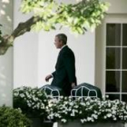 El presidente estadounidense en los alrededores del despacho Oval