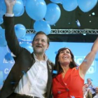 Mariano Rajoy y la presidenta del PP catalán, Alicia Sánchez Camacho.