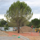 Estado de las obras que presenta esta semana el entorno de la Térmica Cultural . L. DE LA MATA