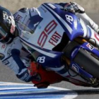 Lorenzo sólo pudo ser tercero en los entrenamientos de ayer.