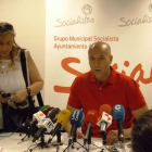 Diez, ayer, durante la comparecencia de prensa.