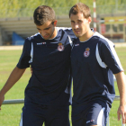 Tomás Máiquez, a la derecha, ya entrena con el equipo.
