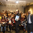 Carlos Núñez antes de presentar su libro. MARCIANO PÉREZ