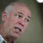 El candidato republicano Greg Gianforte, durante un acto de campaña en Montana.