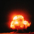 Explosión de la bomba nuclear Trinity.