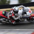Sergio González Vallinas con la Honda 250 con la que firmó un destacado debut en Criterium. DL