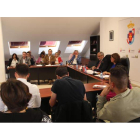 Un momento del Pleno del Consejo celebrado en la sede del Edificio Minero. L. DE LA MATA