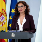 María Jesús Montero, portavoz del Gobierno. J. M. CUADRADO