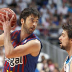 Navarro, durante el partido disputado en Madrid.