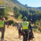 Un momento del rescate el pasado sábado. GREIM