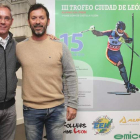 José María López Benito y Julio Anel, durante la presentación de la prueba. DL
