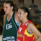 Paula Seguí y Alba García durante una sesión de entrenamiento