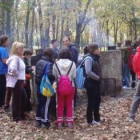 Los alumnos del Colegio de La Asunción, en plenass actividades del magosto escolar.