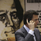 l ministro de Industria, Energia y Turismo, José Manuel Soria,durante su cocmparecencia ante la Comisión de Industria del Senado.