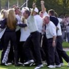 Los jugadores europeos no ocultaron su emoción al saberse ganadores