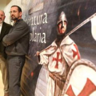 El historiador José Antonio Balboa y el lingüista y académico gallego, Henríque Monteagudo.