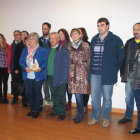Nieto y el alcalde, con miembros del Ceas y Flavium.