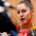 La gimnasta desveló ayer su libro de ruta para este año.