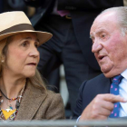 Don Juan Carlos con la infanta Elena en una de sus últimas apariciones públicas. PMV