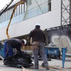 Imagen de dos trabajadores de la construcción. DIEGO DE MIGUEL