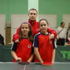 Formación del equipo del colegio La Granja que milita en la categoría alevín femenino